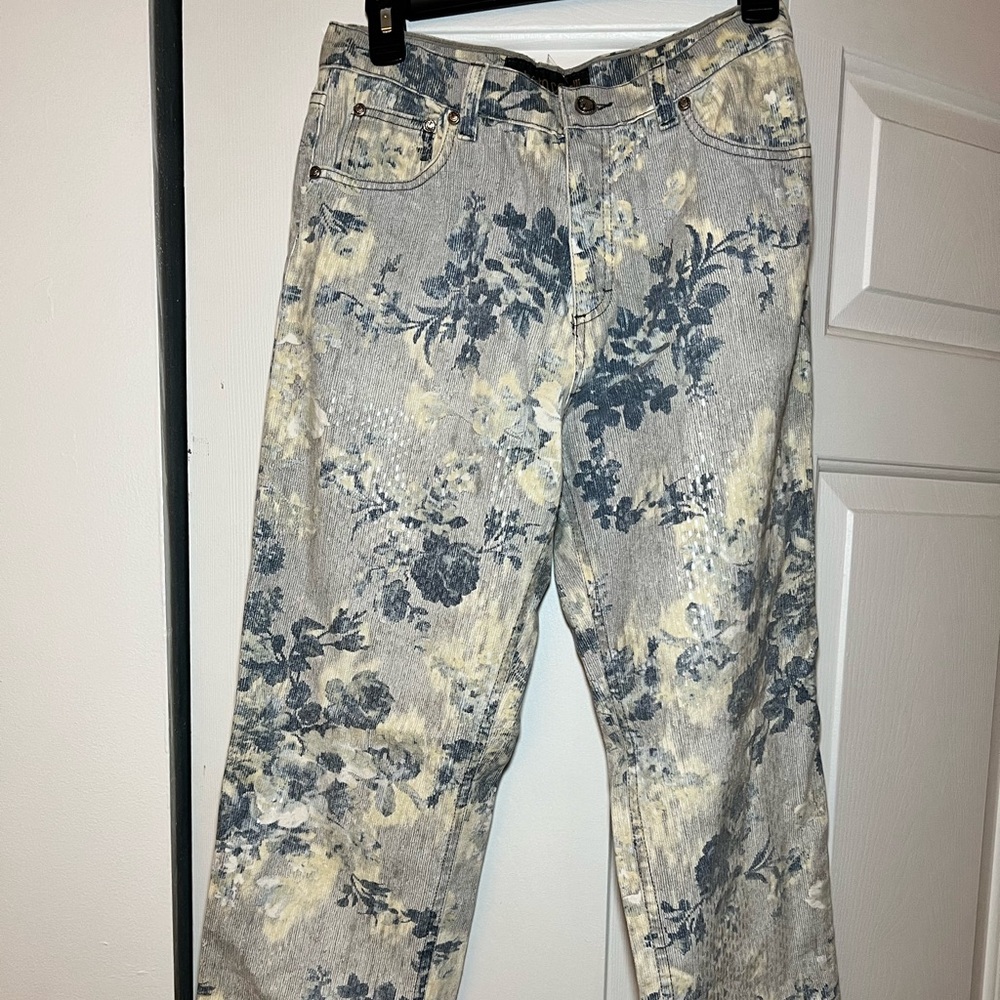 Roberto Cavalli Blue Jeans with Sequins